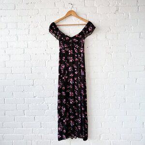 Saltwater Luxe Dume Floral Print Midi Dress XS